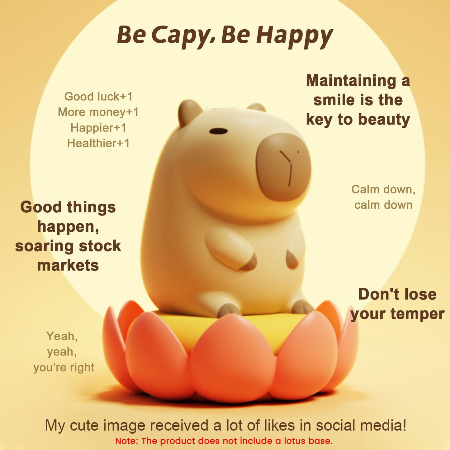 Cute Capybara Led Night Light