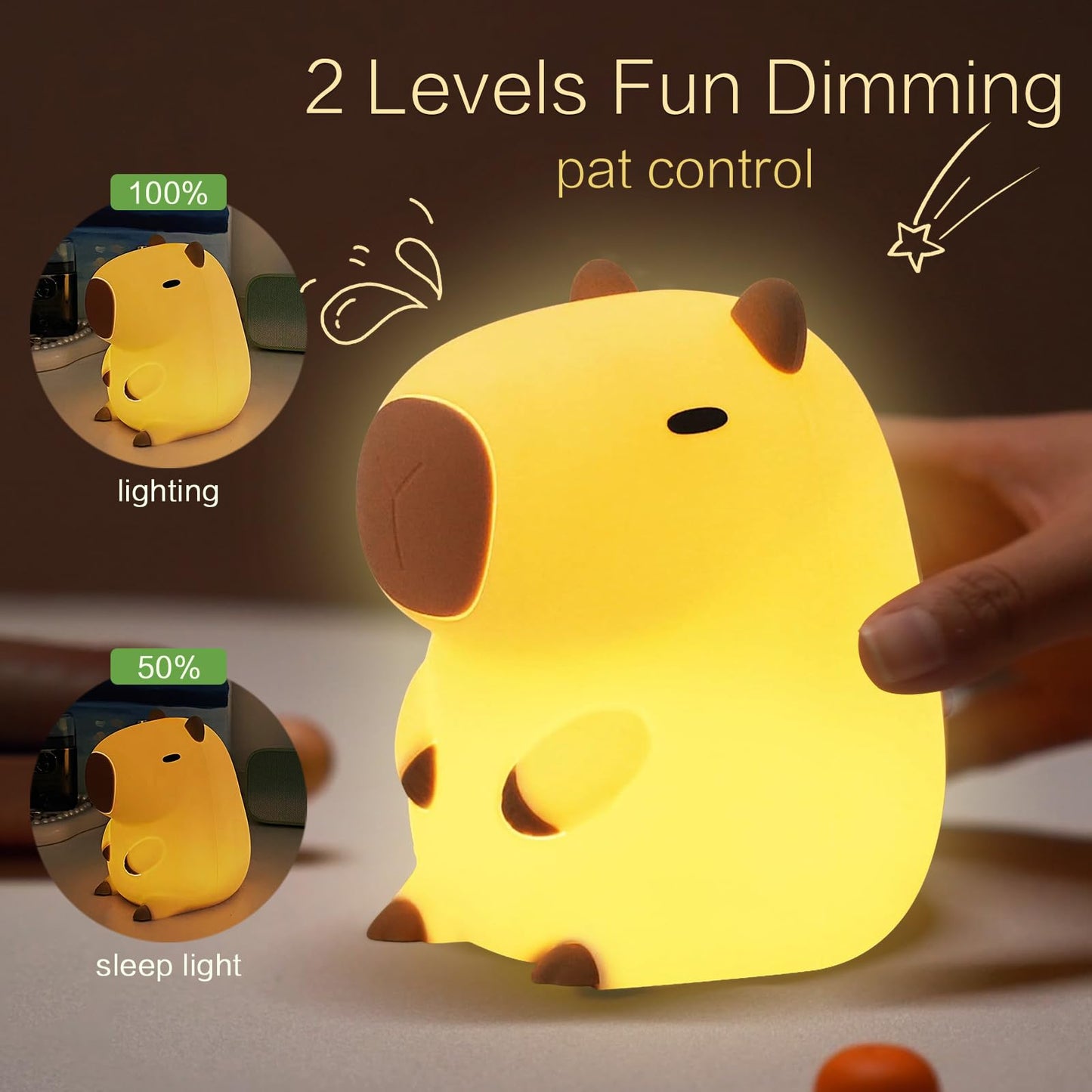 Cute Capybara Led Night Light
