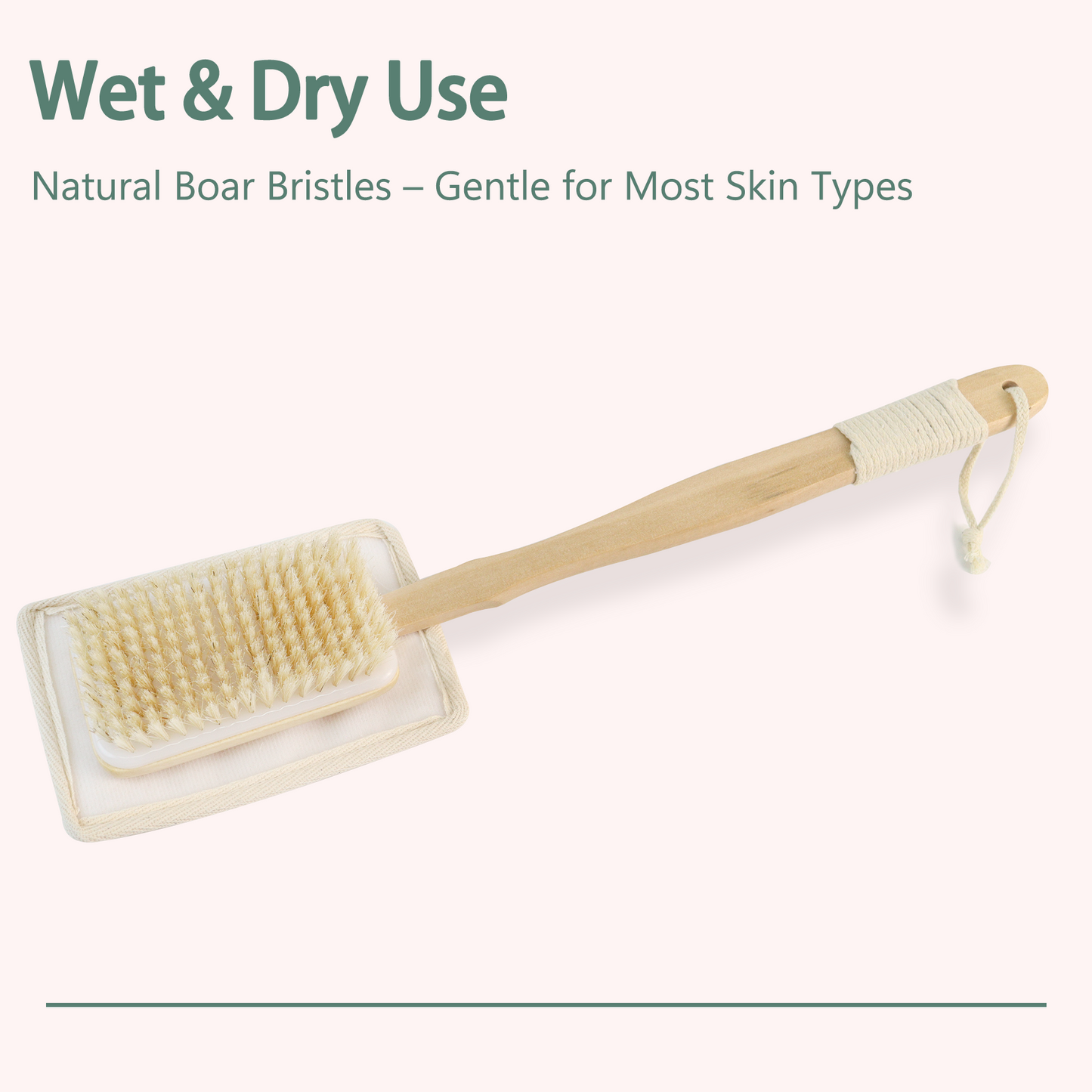 2-in-1 Shower Brush with Loofah Refill Pads