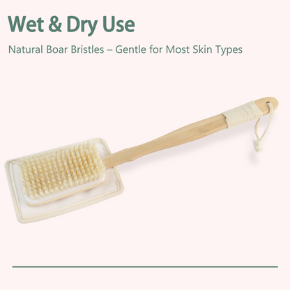 2-in-1 Shower Brush with Loofah Refill Pads