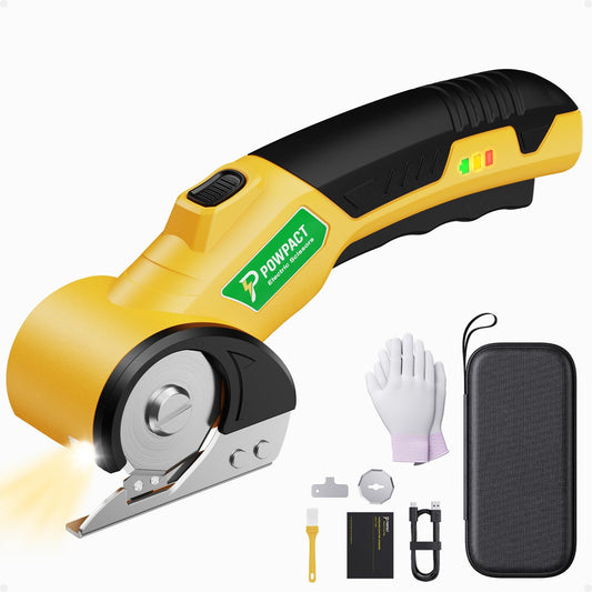 Electric Rotary Cutter – Cuts Thick Cloth, Leather, Paperboard & Plastic with Precision