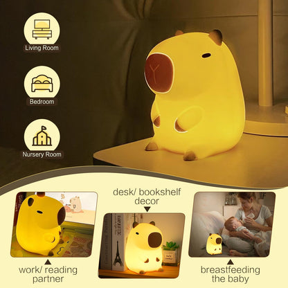 Cute Capybara Led Night Light